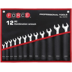 FORCE 5121C ΣΕΤ 12τμχ. ΓΕΡΜΑΝΟΠΟΛΥΓΩΝΑ 8-23mm ΣΕ ΥΦΑΣΜΑΤΙΝΗ ΘΗΚΗ