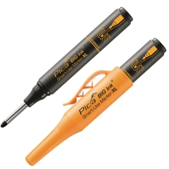 PICA BIG INK XL 170/46  ΜΑΡΚΑΔΟΡΟΣ ΜΕ ΜΕΤΑΛΛΙΚΗ ΜΑΚΡΙΑ ΜΥΤΗ ΣΕ ΘΗΚΗ ΜΑΥΡΟ ΧΡΩΜΑ