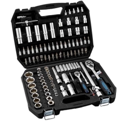 BORMANN PRO BHT5180 028239 ΣΕΤ 108τμχ. ΚΑΡΥΔΑΚΙΑ ΚΑΙ ΜΥΤΕΣ ΚΑΣΤΑΝΙΑΣ 1/4'' & 1/2'' ΜΕ ΠΡΟΕΚΤΑΣΕΙΣ ΚΑΙ ΑΝΤΑΠΤΟΡΕΣ