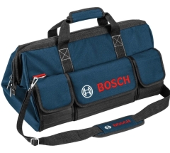 BOSCH 1600A003BJ  ΕΡΓΑΛΕΙΟΘΗΚΗ ΥΦΑΣΜΑΤΙΝΗ ΤΣΑΝΤΑ ΜΕΤΑΦΟΡΑΣ (ΜxΠxΥ):480x280x300mm, με ΒΙΜΗΧΑΝΙΚΟ ΦΕΡΜΟΥΑΡ, ΠΟΛΥΕΣΤΕΡ 600D & ΣΤΙΒΑΡΕΣ ΜΠΑΡΕΣ ΣΤΗΝ ΒΑΣΗ ΤΗΣ μέ ΑΝΑΚΛΑΣΤΙΚΕΣ ΤΑΙΝΙΕΣ