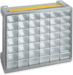 ΣΥΡΤΑΡΙΕΡΑ ΜΕ 42 ΣΥΡΤΑΡΑΚΙΑ 405x150x325mm ΓΚΡΙ     TERRY POKER