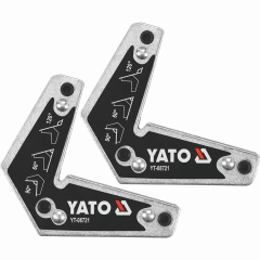 YATO YT-08721  ΓΩΝΙΕΣ ΜΑΓΝΗΤΙΚΕΣ ΣΕΤ 2τμχ. 9cm 10Kg (60°-90°-120°)
