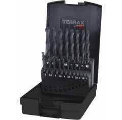 ΣΕΤ ΤΡΥΠΑΝΙΑ ΑΕΡΟΣ (19τμχ.) ΣΕ ΜΕΤΑΛΛΙΚΗ ΚΑΣΕΤΙΝΑ     TERRAX