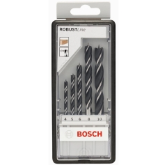 BOSCH 2607010527  ROBUST Line  ΣΕΤ  5τμχ. ΤΡΥΠΑΝΙΩΝ ΞΥΛΟΥ ΑΚΙΔΑΣ (Φ4-5-6-8-10mm)