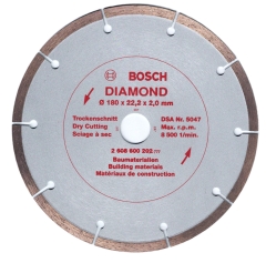 ΔΙΣΚΟΣ ΜΕΤΑΛΛΙΚΟΣ ΔΟΜΙΚΩΝ ΥΛΙΚΩΝ  "BOSCH" DIAMOND   Φ180  ?