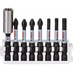 BOSCH PRO 2608522326  Impact Control  ΣΕΤ 8τμχ. ΑΝΤΑΠΤΟΡΑΣ + ΜΥΤΕΣ L50mm HEX 1/4" σε Pick+Click