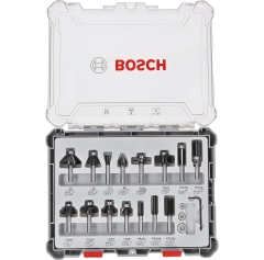 BOSCH 2607017472  ΣΕΤ 15τμχ. ΜΑΧΑΙΡΙΑ για ΡΟΥΤΕΡ γιά ΚΟΠΗ ΠΡΟΦΙΛ & ΕΥΘΕΙΑ ΚΟΠΗ( ΣΤΕΛΟΧΟΣ Φ8mm)