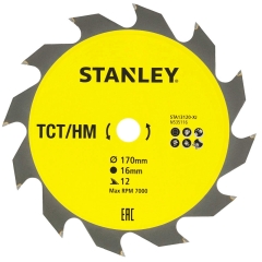 ΠΡΙΟΝΟΔΙΣΚΟΣ ΚΟΠΗΣ ΞΥΛΟΥ ΓΙΑ ΔΙΣΚΟΠΡΙΟΝΟ ΧΕΙΡΟΣ Φ170x16mm 12Δ  STANLEY STA13120