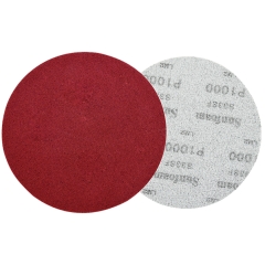 ΓΥΑΛΟΧΑΡΤΟ ΣΦΟΥΓΓΑΡΙ VELCRO ΧΩΡΙΣ ΤΡΥΠΕΣ Φ150mm ΧΡΩΜΑ ΚΟΚΚΙΝΟ