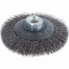 ΣΥΡΜΑΤΟΒΟΥΡΤΣΑ ΓΩΝΙΑΚΟΥ ΤΡΟΧΟΥ Μ14 Φ100mm ΚΩΝΙΚΗ ΑΤΣΑΛΙΝΟ ΣΥΡΜΑ ΓΕΡΜΑΝΙΑΣ     WOLFCRAFT 2705000