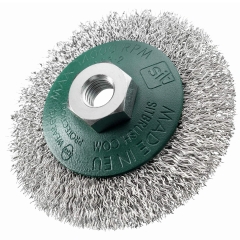 SIT 0945 ΣΥΡΜΑΤΟΒΟΥΡΤΣA ΓΩΝΙΑΚΟΥ ΤΡΟΧΟΥ ΙΣΙΑ Μ14 inox ΣΥΡΜΑ Φ 95mm