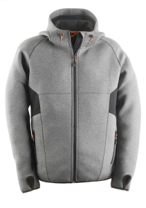 KAPRIOL TECH HOODIE  ΤΖΑΚΕΤ ΑΔΙΑΒΡΟΧΟ KSTRETCH ΜΕ ΚΟΥΚΟΥΛΑ ΓΚΡΙ / ΜΑΥΡΟ
