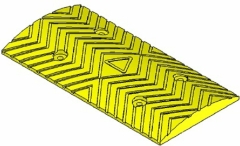 ΣΑΜΑΡΑΚΙ ΔΡΟΜΟΥ ΥΨΟΥΣ 35mm Μ500mm x Π250mm ΕΝΔΙΑΜΕΣΟ, ΚΙΤΡΙΝΟ  PARK DH-210-MY