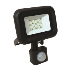 ΠΡΟΒΟΛΕΑΣ LED 10W SMD ΜΕ ΠΕΡΙΣΤΡΕΦΟΜΕΝΟ ΑΝΙΧΝΕΥΤΗ ΚΙΝΗΣΗΣ ΜΑΥΡΟΣ 6500K EUROLAMP 147-69630