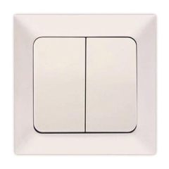 ΔΙΑΚΟΠΤΗΣ ΗΛΕΚΤΡΟΛΟΓΙΚΟΣ ΤΟΙΧΟΥ ΧΩΝΕΥΤΟΣ ΔΙΠΛΟΣ ΛΕΥΚΟΣ