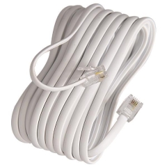 ΠΡΟΕΚΤΑΣΗ ΚΑΛΩΔΙΟ ΤΗΛΕΦΩΝΟΥ  5m ΛΕΥΚΗ