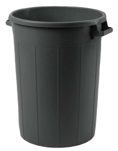 120lt  52x78cm  ΚΑΔΟΣ ΑΠΟΡΡΙΜΑΤΩΝ ΕΠΑΓΓΕΛΜΑΤΙΚΟΣ ΣΤΡΟΓΓΥΛΟΣ ΠΛΑΣΤΙΚΟΣ ΜΑΥΡΟΣ  (ΜΕ ΛΑΒΕΣ, ΧΩΡΙΣ ΚΑΠΑΚΙ)