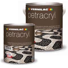 VERNILAC PETRACRYL STONE GLOSS ΑΚΡΥΛΙΚΟ ΒΕΡΝΙΚΙ ΠΕΤΡΑΣ ΕΜΠΟΤΙΣΜΟΥ ΑΧΡΩΜΟ ΣΑΤΙΝΕ