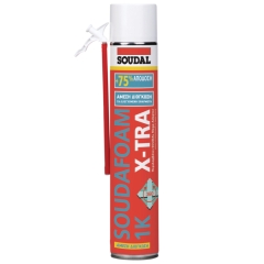 SOUDAFOAM X-TRA 1K PU 750ml  ΧΑΜΗΛΗΣ ΔΙΟΓΚΩΣΗΣ ΧΕΙΡΟΣ ΑΦΡΟΣ ΠΟΛΥΟΥΡΕΘΑΝΗΣ SOUDAL