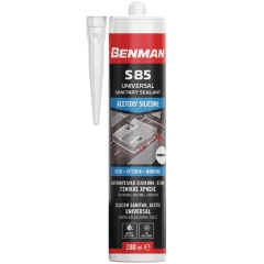 BENMAN S85  ΣΙΛΙΚΟΝΗ ΑΝΤΙΜΟΥΧΛΙΚΗ 280ml ΛΕΥΚΗ
