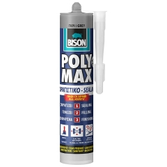 POLYMAX MS  280ml ΣΦΡΑΓΙΣΤΙΚΗ ΣΙΛΙΚΟΝΗ ΓΚΡΙ BISON 7002097