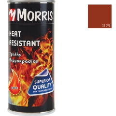 MORRIS HEAT RESISTANT ΣΠΡΕΥ ΥΨΗΛΗΣ ΘΕΡΜΟΚΡΑΣΙΑΣ 800°c  ΚΟΚΚΙΝΟ ΜΑΤ 400ml