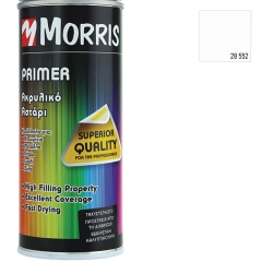 MORRIS PRIMER ΣΠΡΕΥ ΑΚΡΥΛΙΚΟ ΑΣΤΑΡΙ ΛΕΥΚΟ ΕΥΡΩΠΗΣ 400ml