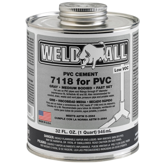 ΚΟΛΛΑ PVC ΑΜΕΡΙΚΗΣ ΓΚΡΙ  με πινελακι