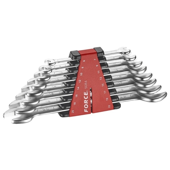 FORCE 5084  ΣΕΤ  6τμχ. 6-22mm  ΓΕΡΜΑΝΙΚΑ ΚΛΕΙΔΙΑ Cr-v ΣΕ ΠΛΑΣΤΙΚΗ ΘΗΚΗ