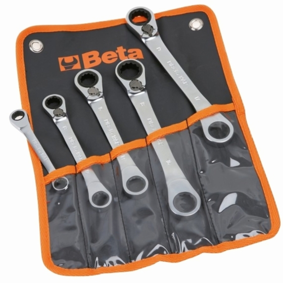 ΣΕΤ ΠΟΛΥΓΩΝΑ ΚΑΣΤΑΝΙΑΣ ΑΥΤΟΜΑΤΑ  5τμχ.  BETA 195/P (8χ10, 12χ13, 14χ15, 16χ18, 17χ19mm)