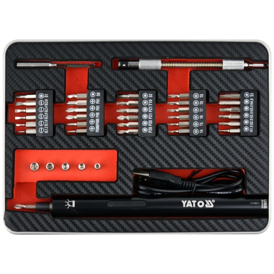 ΕΠΑΝΑΦΟΡΤΙΖΟΜΕΝΟ ΚΑΤΣΑΒΙΔΙ ΑΚΡΙΒΕΙΑΣ ΗΛΕΚΤΡΟΝΙΚΩΝ 3,6V 39τμχ. ΣΕ ΚΑΣΕΤΙΝΑ     YATO YT 27930