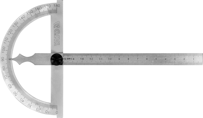 ΜΟΙΡΟΓΝΩΜΟΝΙΟ / ΓΩΝΙΟΜΕΤΡΟ ΑΤΣΑΛΙΝΟ 120x150mm  YATO YT72140