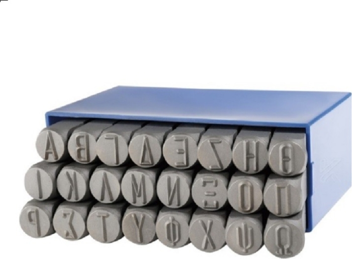 DONGES 30-538008-0  ΧΤΥΠΗΤΑ ΓΡΑΜΜΑΤΑ ΕΛΛΗΝΙΚΟΥ ΑΛΦΑΒΗΤΟΥ (Α-Ω)  8mm ΓΕΡΜΑΝΙΑΣ