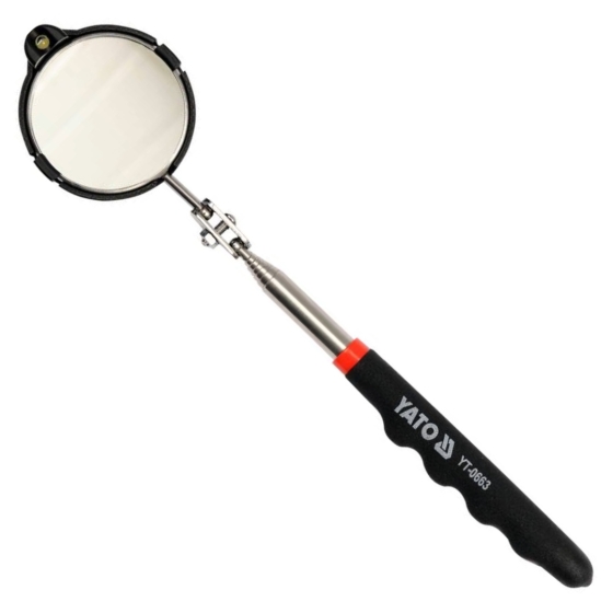 ΚΑΘΡΕΠΤΗΣ ΕΛΕΓΧΟΥ ΤΗΛΕΣΚΟΠΙΚΟΣ 920mm με LED ΦΑΚΟ ΚΑΙ ΑΝΤΙΟΛΙΣΘΗΤΙΚΗ ΛΑΒΗ  YATO YT 0663