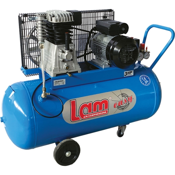 LAM-100/3M/EASY  ΑΕΡΟΣΥΜΠΙΕΣΤΗΣ 100Lit 3,0HP-230V ΜΕ ΙΜΑΝΤΑ ΔΙΚΥΛΙΝΔΡΟΣ με ΚΕΦΑΛΗ ΜΑΝΤΕΜΙ
