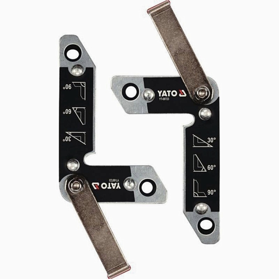 ΓΩΝΙΕΣ ΜΑΓΝΗΤΙΚΕΣ ΣΕΤ 2τμχ. 110x 70mm 32Kg (30°-60°-90°)     YATO YT-08723