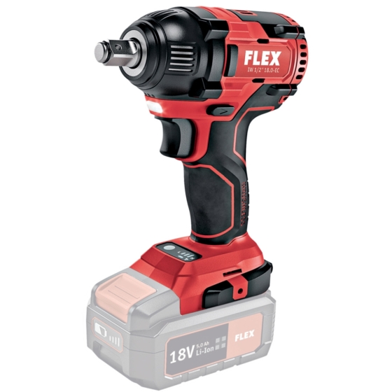 ΜΠΟΥΛΟΝΟΚΛΕΙΔΟ ΠΑΛΜΙΚΟ 1/2'' 18.0V BRUSHLESS solo ΜΕ ΡΥΘΜΙΖΟΜΕΝΕΣ ΤΑΧΥΤΗΤΕΣ     FLEX IW 1/2'' 18.0 EC