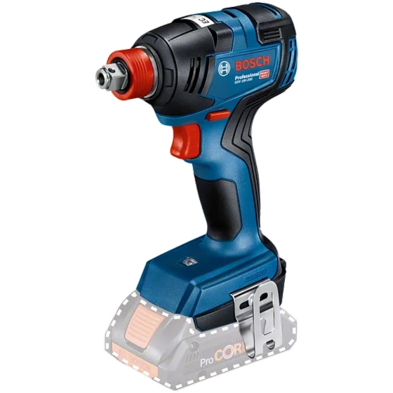 BOSCH 06019J2205  GDX 18V-200 BRUSHLESS ΜΠΟΥΛΟΝΟΚΛΕΙΔΟ 1/2'' 200Nm & με ΥΠΟΔΟΧΗ 1/4'' Solo ΣΕ ΚΑΣΕΤΙΝΑ L-Boxx