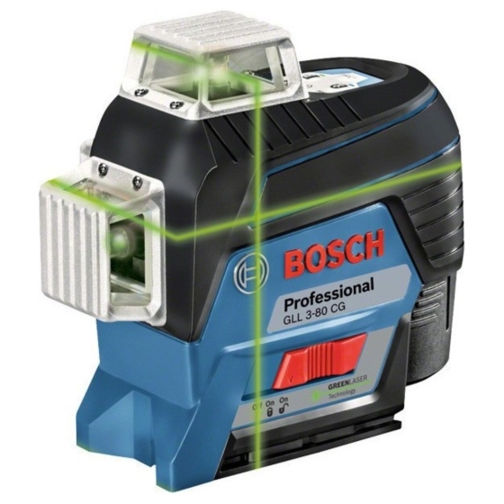 BOSCH 0601063T00 GLL 3-80 CG + ΣΤΗΡΙΓΜΑ BM1 12V 1x2,0Ah LASER ΔΟΜΙΚΟ σε L-Boxx