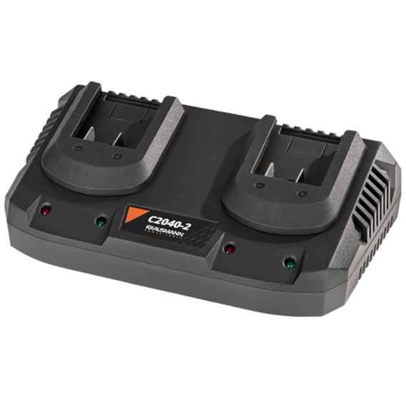 ΦΟΡΤΙΣΤΗΣ ΜΠΑΤΑΡΙΩΝ 20V (4,0Ah) ΔΙΠΛΟΣ     KRAUSMANN C2040-2