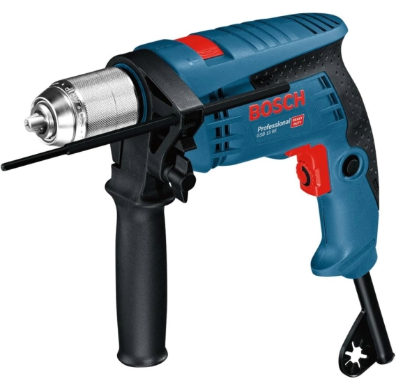 BOSCH 0601217100 GSB 13 RE ΚΡΟΥΣΤΙΚΟ ΔΡΑΠΑΝΟ 600W 13mm ΤΑΧΥΤΣΟΚ ΜΕΤΑΛΛΙΚΟ ΗΛΕΚΤΡΟΝΙΚΗ ΡΥΘΜΙΣΗ ΣΤΡΟΦΩΝ 0-2800min1