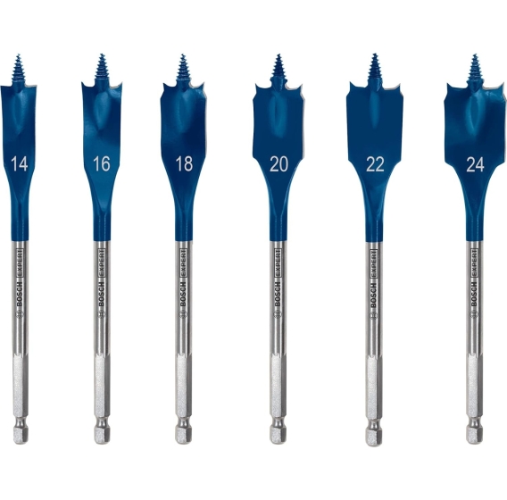BOSCH EXPERT 2608900332  ΣΕΤ 6τμχ. ΤΡΥΠΑΝΙΑ ΦΤΕΡΟΥ με ΣΤΕΛΕΧΟΣ 1/4'' (Φ14, 16, 18, 20, 22, 24mm)