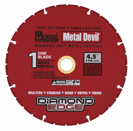 MORSE DIAMOND  ΜΕΤΑΛΛΙΚΟΣ ΔΙΣΚΟΣ ΚΟΠΗΣ ΣΙΔΗΡΟΥ Φ114mm