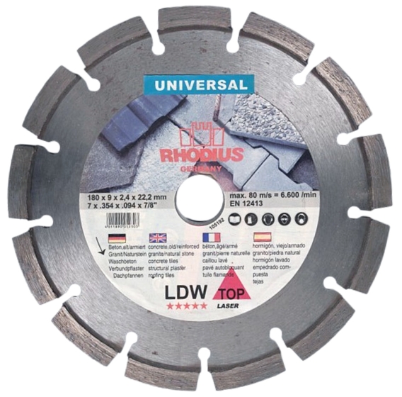 ΤΡΟΧΟ ΔΙΑΜ.RHODIUS LDW TOP 180