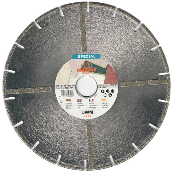 ΤΡΟΧΟΣ ΜΑΡΜΑΡΟΥ DWM 180 RHODIUS