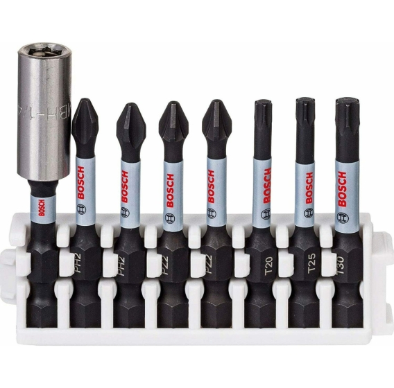 BOSCH PRO 2608522326  Impact Control  ΣΕΤ 8τμχ. ΑΝΤΑΠΤΟΡΑΣ + ΜΥΤΕΣ L50mm HEX 1/4" σε Pick+Click