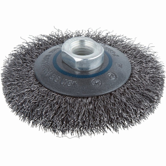 ΣΥΡΜΑΤΟΒΟΥΡΤΣΑ ΓΩΝΙΑΚΟΥ ΤΡΟΧΟΥ Μ14 Φ100mm ΚΩΝΙΚΗ ΑΤΣΑΛΙΝΟ ΣΥΡΜΑ ΓΕΡΜΑΝΙΑΣ     WOLFCRAFT 2705000