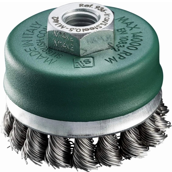 ΣΥΡΜΑΤΟΒΟΥΡΤΣΑ ΚΑΜΠΑΝΑ ΚΟΤΣΙΔΑ inox Μ14 Φ 70mm ΙΤΑΛΙΑΣ     SIT 935