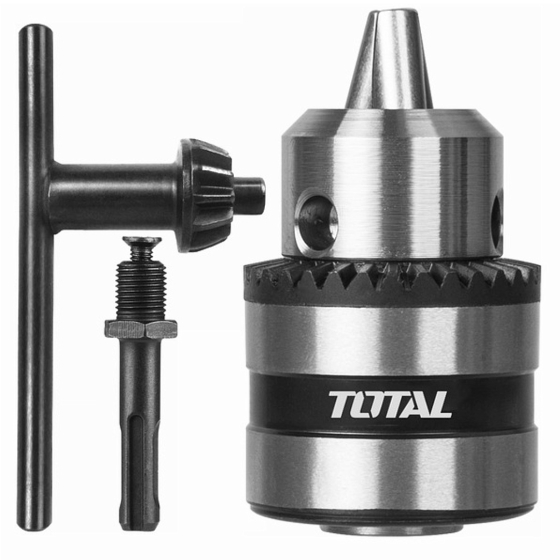 ΤΣΟΚ ΔΡΑΠΑΝΟΥ μέ  ΑΝΤΑΠΤΟΡΑ γιά SDS Φ13mm με ΚΛΕΙΔΙ 1/2"     TOTAL TAC451301.1