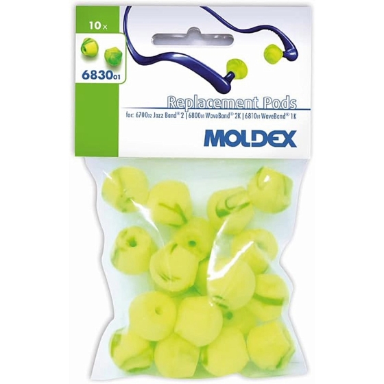 MOLDEX  6830  ΑΝΤΑΛΛΑΚΤΙΚΑ (10ζευγ.) γιά ΩΤΟΑΣΠΙΔΕΣ της MOLDEX 6700/6800/6810